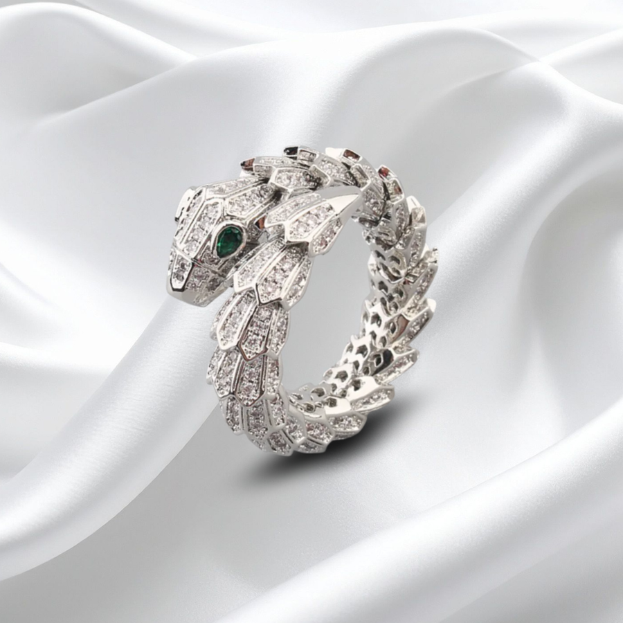 Serpentine Diamond Ring