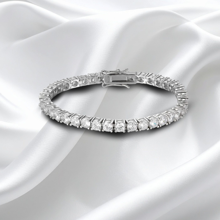 Pure S925 Silver Tennis Bracelet