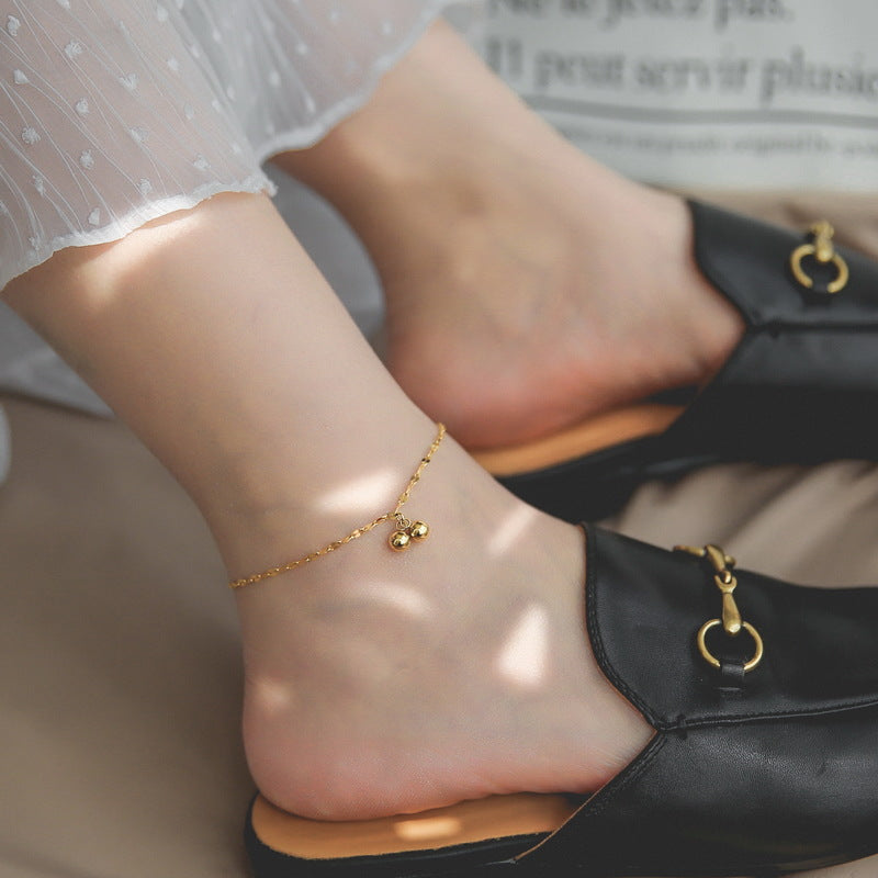 18k Gold Bell Anklet - SMODDO 
