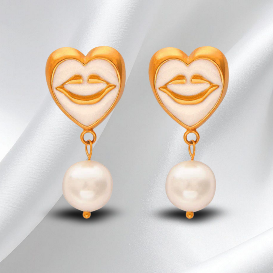 Heart Drop Earrings