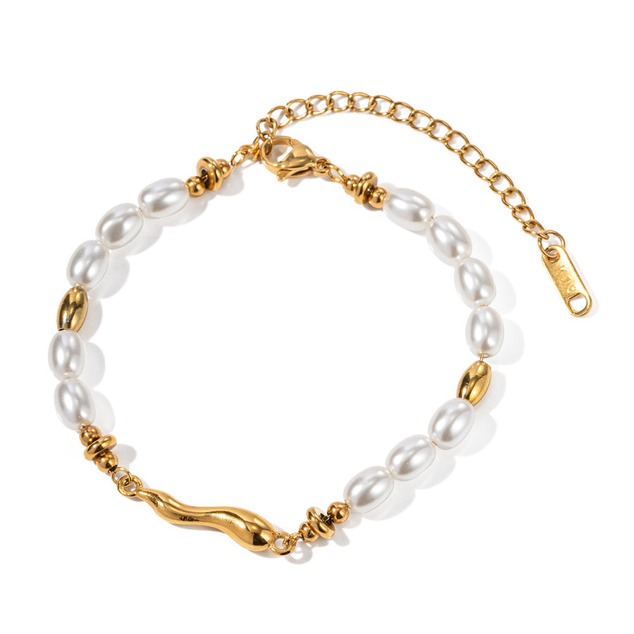 Golden Pearl Cascade Bracelet - SMODDO 