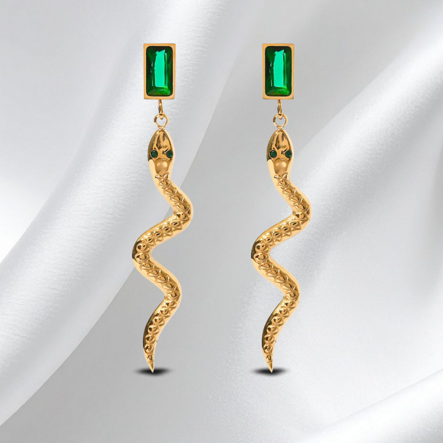 Serpent Drop Earrings