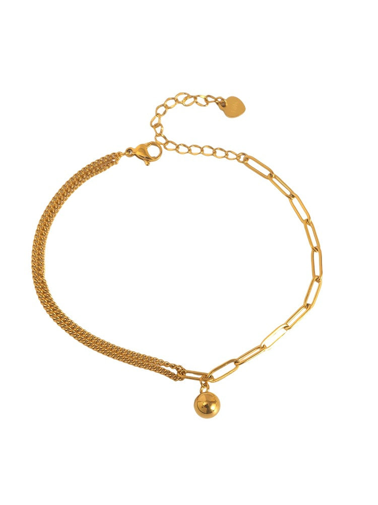18K Gold Ball Anklet - SMODDO 