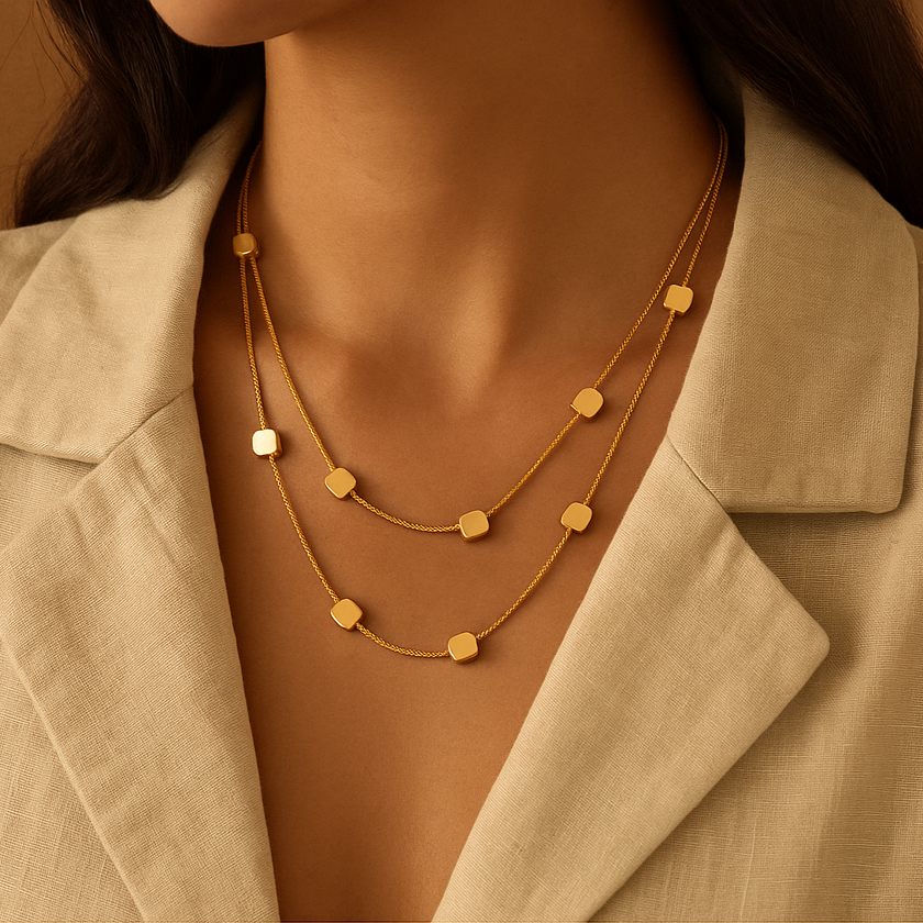 Square Beads Necklace SMODDO