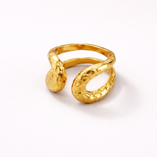 Double Band Gold ring
