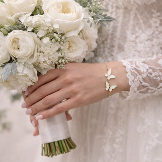 Gold Flutterd Bracelet