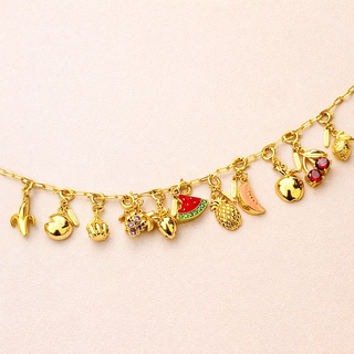 Create your own playful necklace with a custom fruit charm.