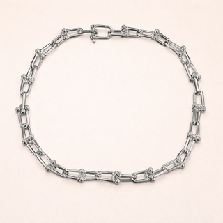 Silver chain Honey Necklace