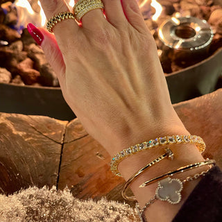 Prism  Silver Tennis Bracelet