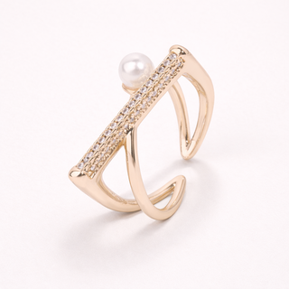 Pearl Bar Gold ring 
