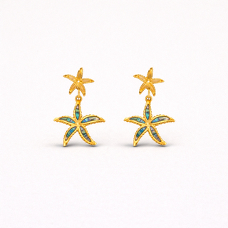 Starfish-shaped earrings