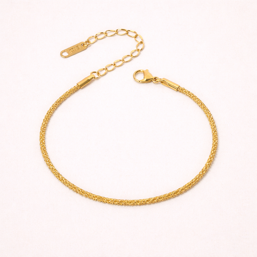 Gold bracelet Twisted Anklet