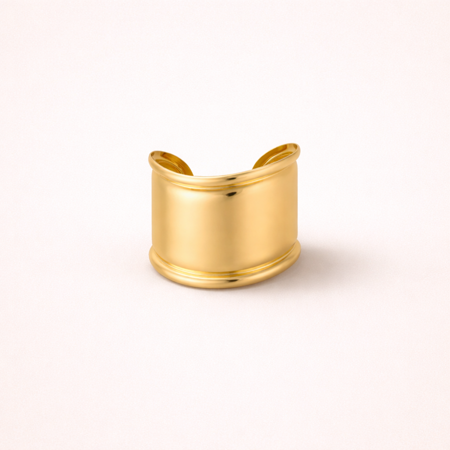Gold Wave Bangle