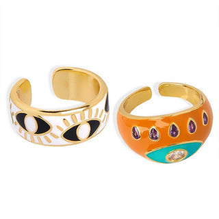 Enamel Eye Ring - SMODDO