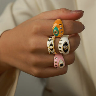 Enamel Eye Ring - SMODDO