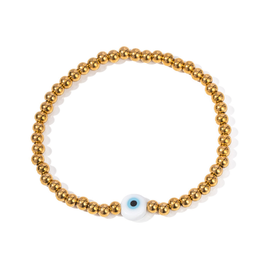 18K Beaded Evil Eye Bracelet - SMODDO 