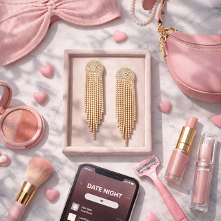 Long Gold Tassel Earrings