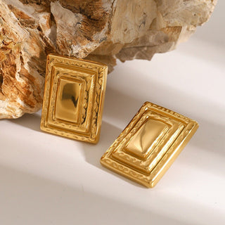 Kare Bold Square Earrings - SMODDO