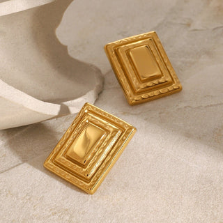 Kare Bold Square Earrings - SMODDO