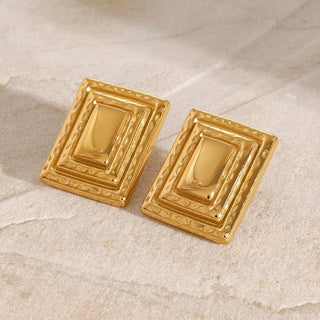 Kare Bold Square Earrings - SMODDO