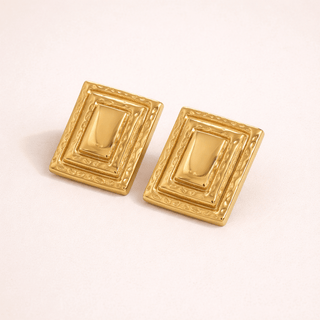 Kare Bold Square Earrings - SMODDO