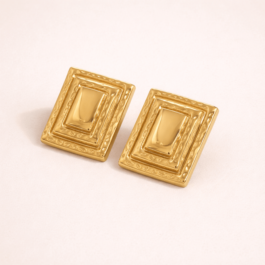Kare Bold Square Earrings - SMODDO
