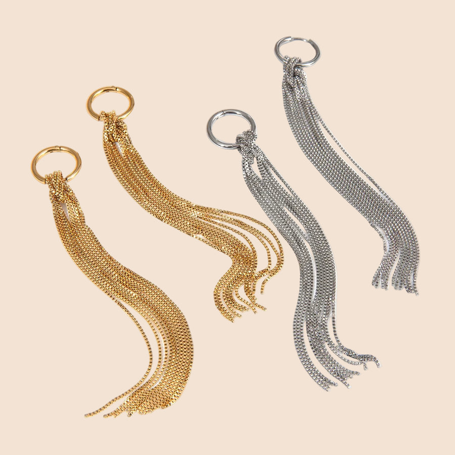 Fringe Tassel Hoops