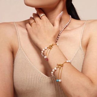 Toggle Pearl Bracelet
